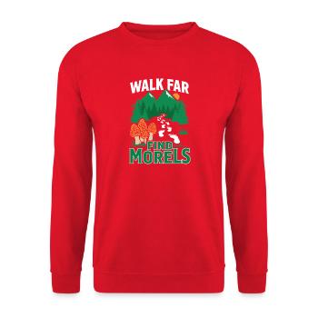 Morcheln Sammeln Pilzsuche Für Pilzliebhaber - Unisex Pullover - Rot - Vorne - Alina (178cm) & Michal (187cm)