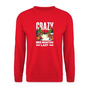 Ber Monate Herbst Thanksgiving Weihnacht - Unisex Pullover - Rot - Vorne - Alina (178cm) & Michal (187cm)