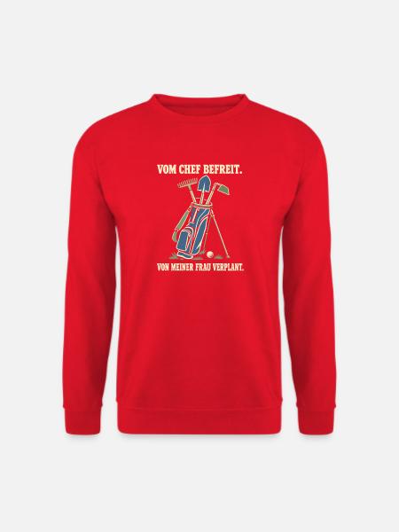 Vom Chef Befreit Von Meiner Frau Verplant Rentner - Unisex Pullover - Rot