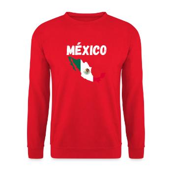 Mexican Mexico - Unisex Pullover - Rot - Vorne - Alina (178cm) & Michal (187cm)