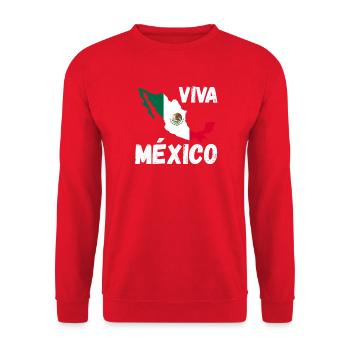 Mexican Mexico - Unisex Pullover - Rot - Vorne - Alina (178cm) & Michal (187cm)