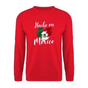 Mexican Mexico - Unisex Pullover - Rot - Vorne - Alina (178cm) & Michal (187cm)