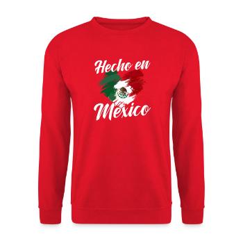 Mexican Mexico - Unisex Pullover - Rot - Vorne - Alina (178cm) & Michal (187cm)