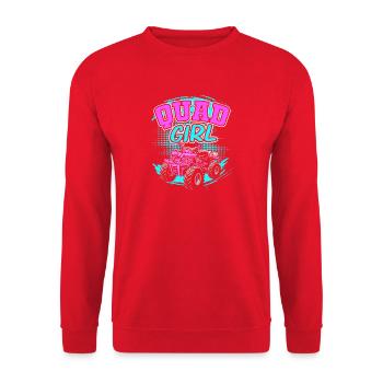 Quad - Unisex Pullover - Rot - Vorne - Alina (178cm) & Michal (187cm)