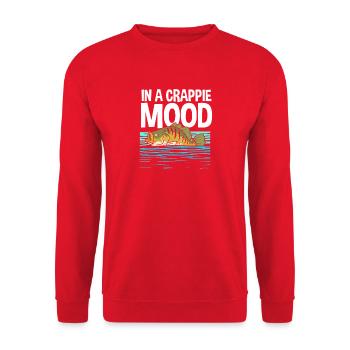 Barsch Crappie Fisch Sonnenbarsch - Unisex Pullover - Rot - Vorne - Alina (178cm) & Michal (187cm)