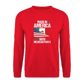 Mexican Mexico - Unisex Pullover - Rot - Vorne - Alina (178cm) & Michal (187cm)