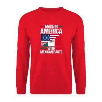 Mexican Mexico - Unisex Pullover - Rot - Vorne - Alina (178cm) & Michal (187cm)