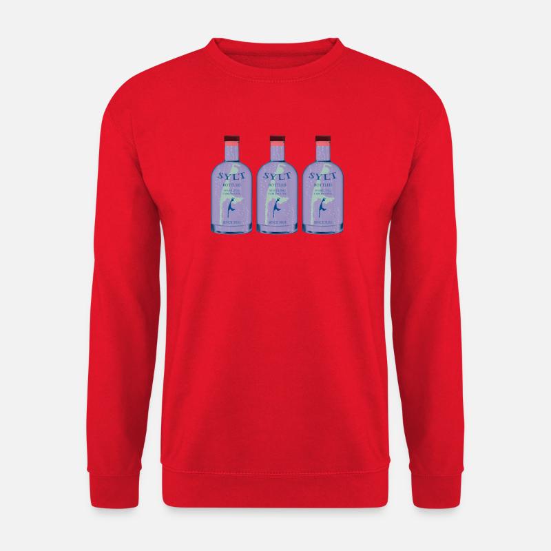 Sylt Bottled Sparkling Tablewater - Unisex Pullover - Rot