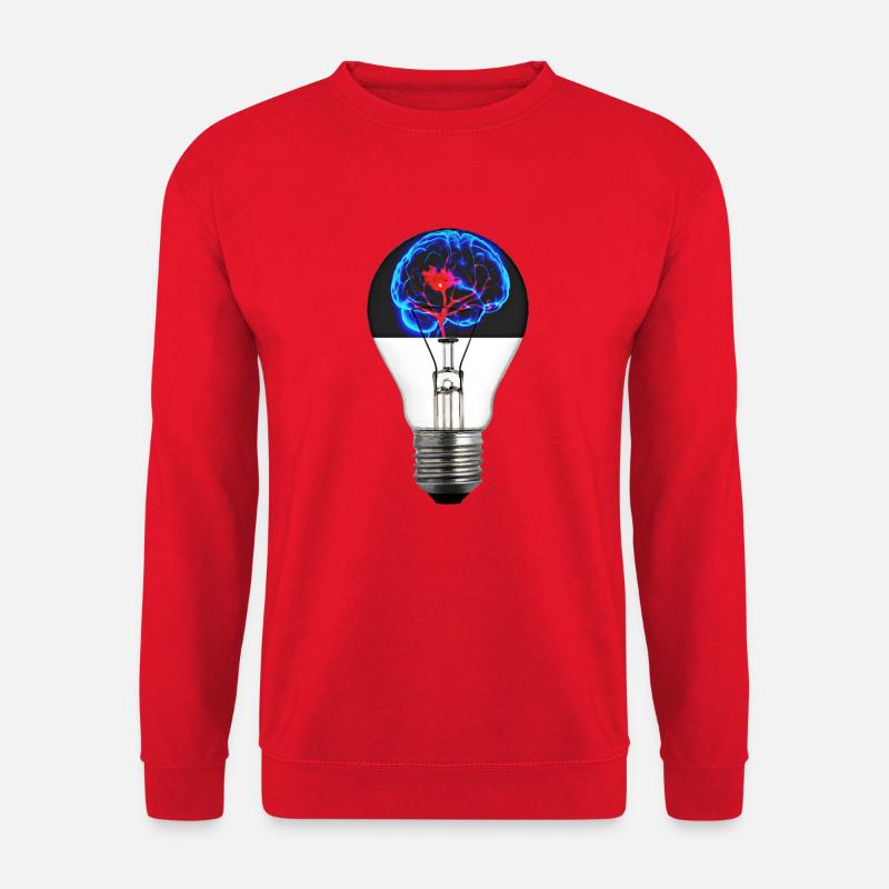Brain bulb ideas - Unisex Sweatshirt - red