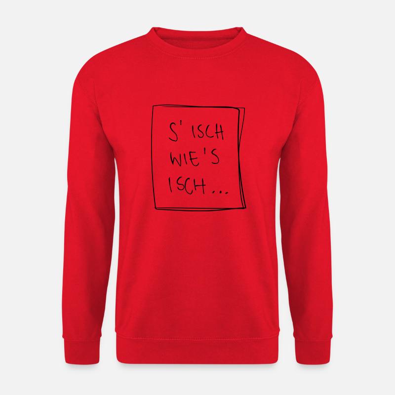 S isch wie s isch –Badisch - Unisex Pullover - Rot