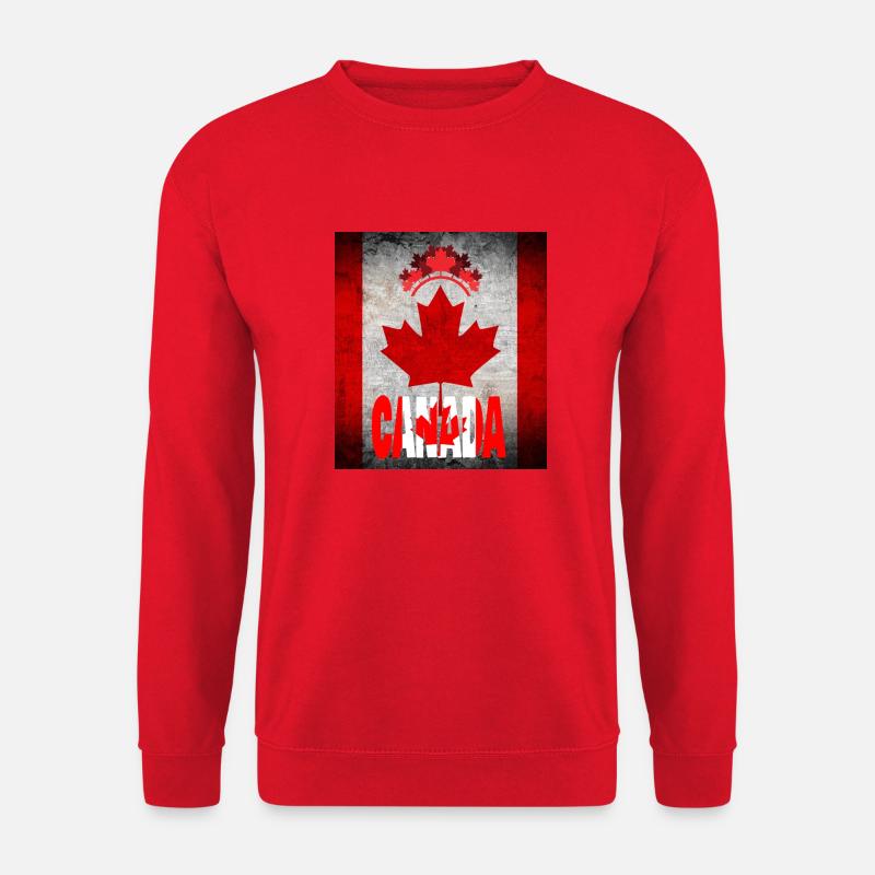Canada, maple leaf. - Unisex Sweatshirt - red
