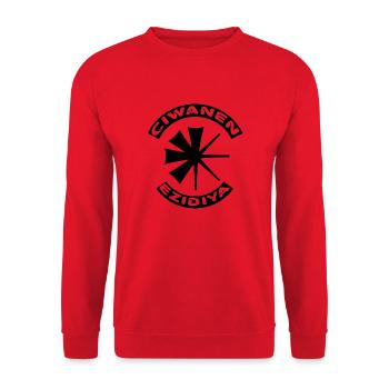Ciwanen Ezidiya - Unisex Pullover - Rot - Vorne - Alina (178cm) & Michal (187cm)