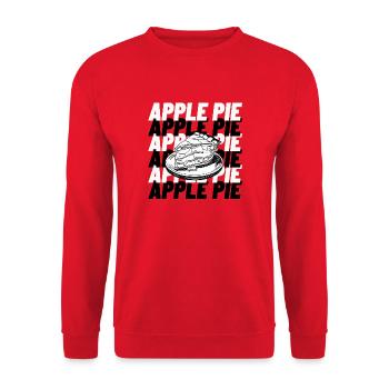 Gesundes Apfelkuchen-Rezept - Unisex Pullover - Rot - Vorne - Alina (178cm) & Michal (187cm)