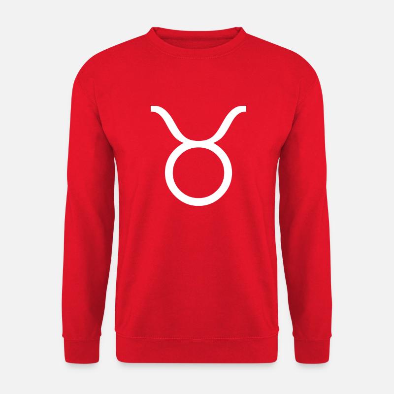 Sternzeichen Stier, exklusives T-Shirt Design - Unisex Pullover - Rot
