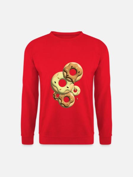 Fünf Leckere Donuts. - Unisex Pullover - Rot
