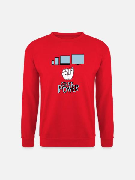 Geek - Sweat-shirt Unisexe - rouge