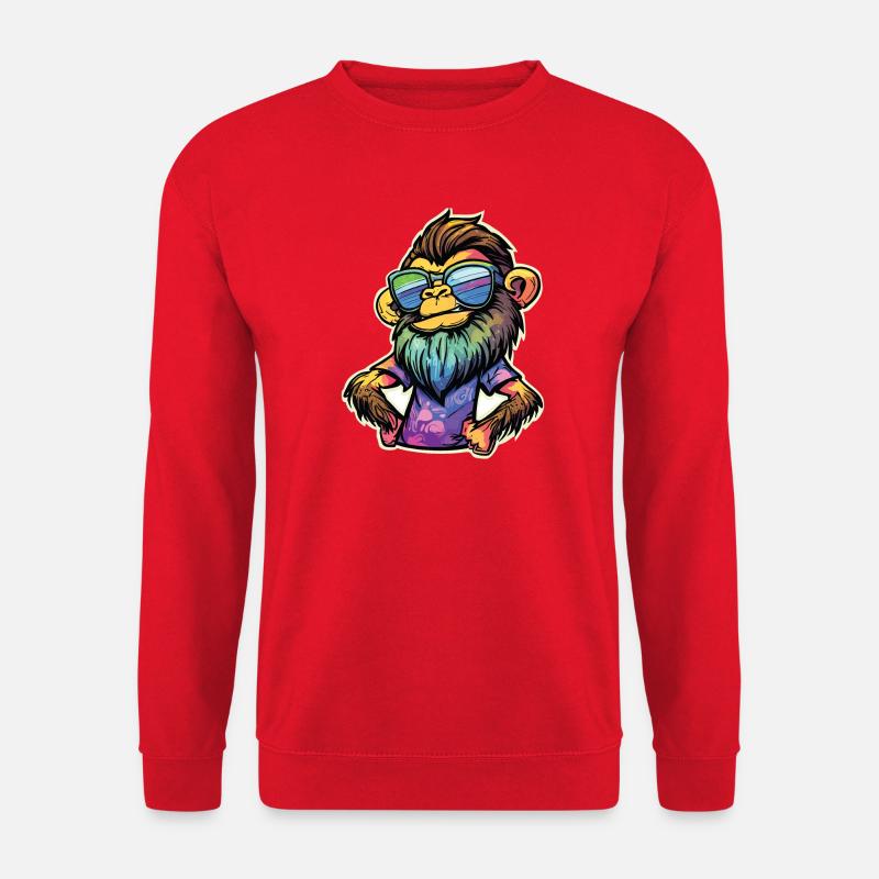 Funky Monkey - Unisex Sweatshirt - red