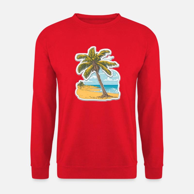 Südsee Palmentraum - Unisex Pullover - Rot