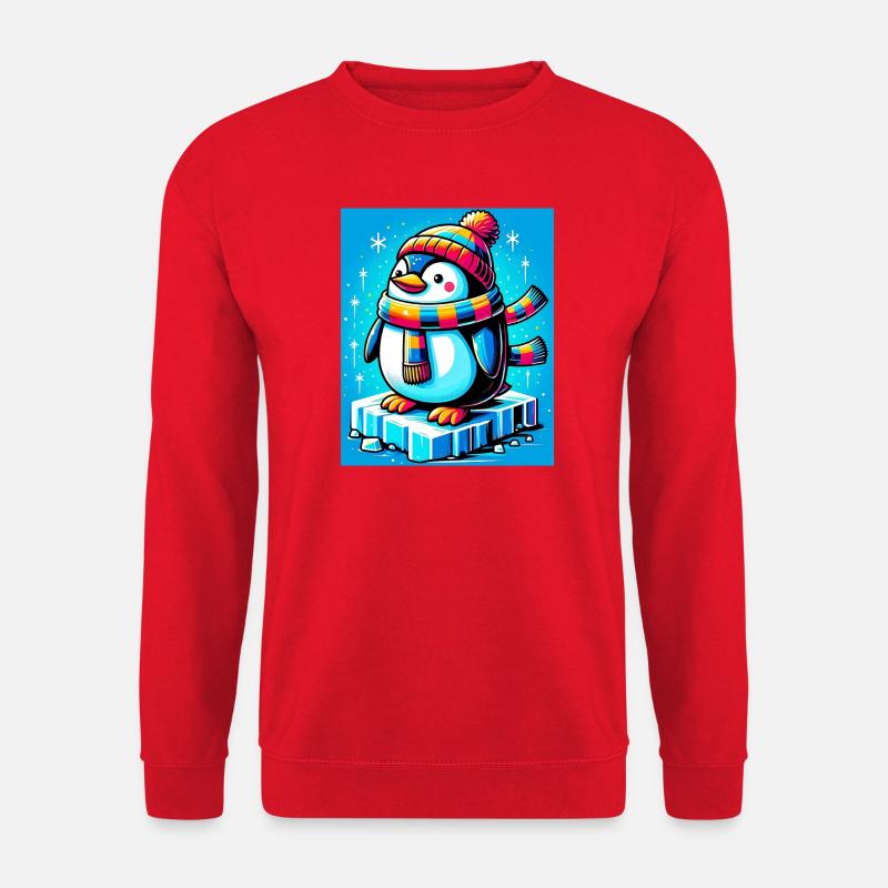 Pinguin - Unisex Pullover - Rot