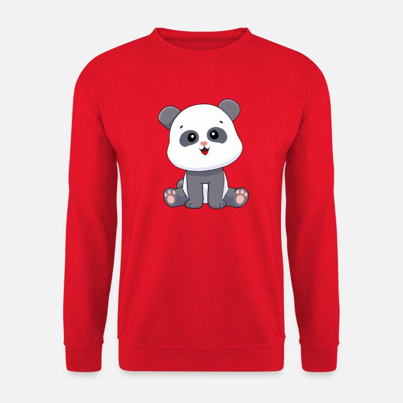 Panda Pandabär - Unisex Pullover - Rot