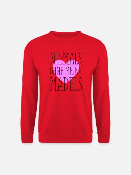 Meine Mädels Herz in Pink - Unisex Pullover - Rot