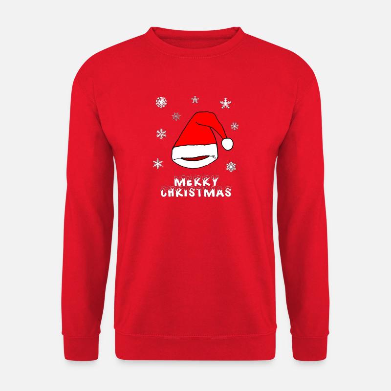 Weihnachts Mütze Santa Claus - Unisex Pullover - Rot