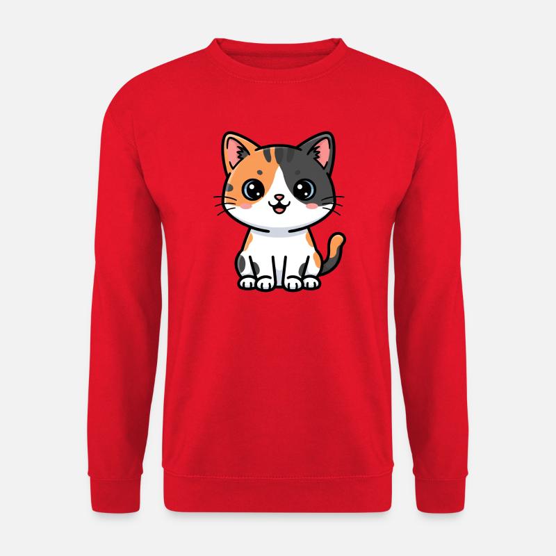 Calico-Katzen-Anhänger - Unisex Pullover - Rot