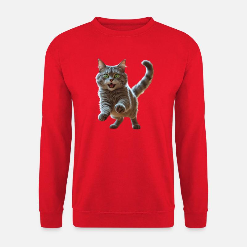 feline - Unisex Sweatshirt - red