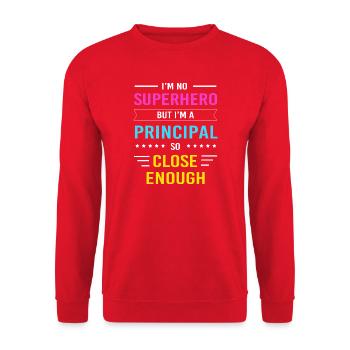 Headmaster Head of School Principal Director - Unisex Sweatshirt - red - Front - Alina (178cm) & Michal (187cm)