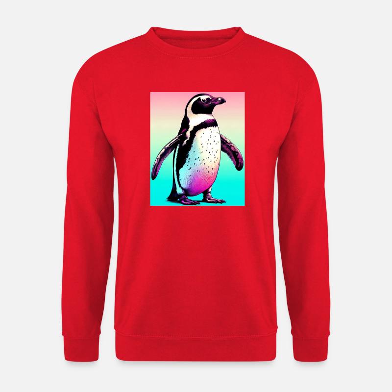 Pinguin - Unisex Pullover - Rot