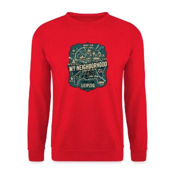 Leipzig Hood - Unisex Pullover - Rot - Vorne - Alina (178cm) & Michal (187cm)
