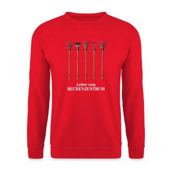 Rechenzentrum Gärtner Baumschule Hobbygärtner - Unisex Pullover - Rot - Vorne - Alina (178cm) & Michal (187cm)