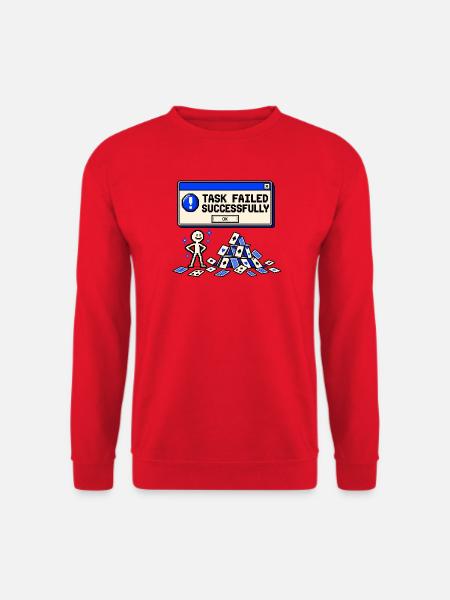 Aufgabe erfolgreich fehlgeschlagen - Unisex Pullover - Rot