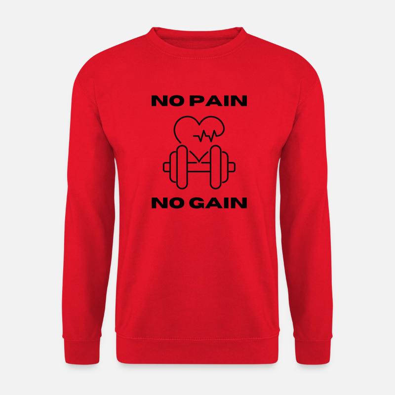 No Pain No Gain - Unisex Pullover - Rot