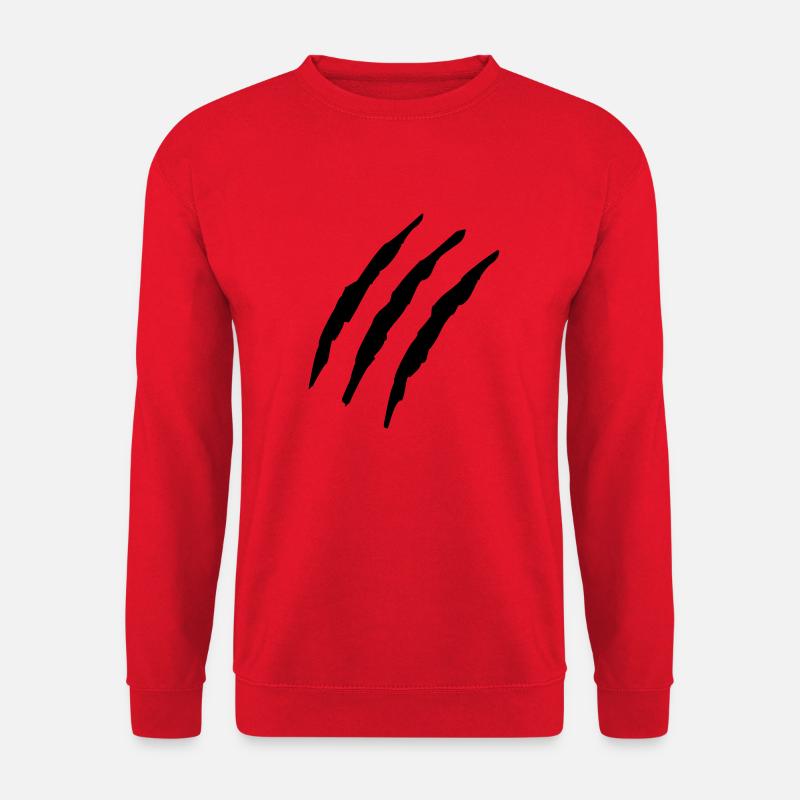 claw_marks_f1 - Unisex Pullover - Rot