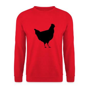 coq les poule poulet - Sweat-shirt Unisexe - rouge - Devant - Alina (178cm) & Michal (187cm)