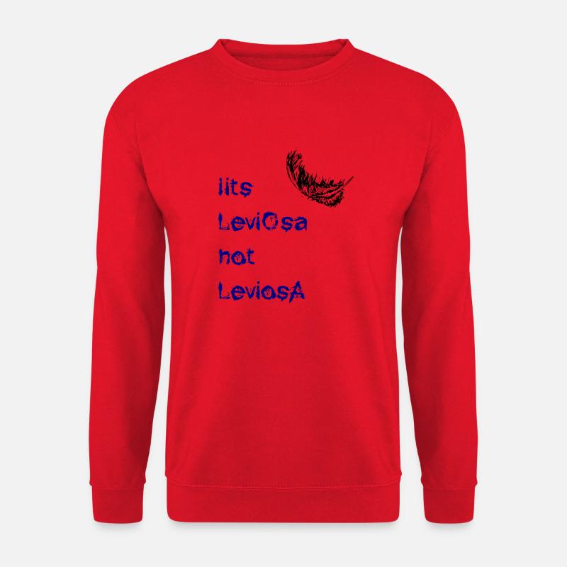 leviosa feather black blue - Unisex Sweatshirt - red