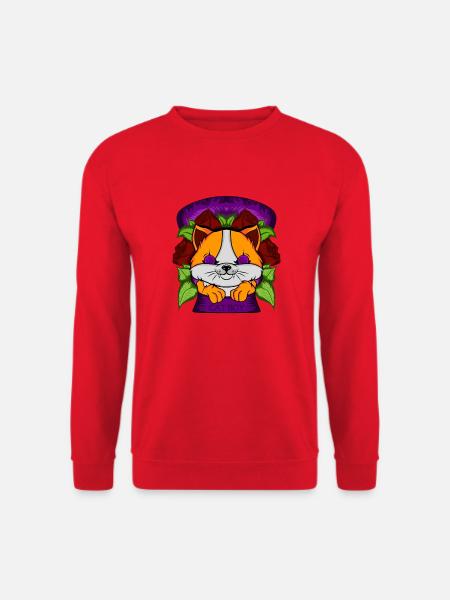 Garçon de chat - Sweat-shirt Unisexe - rouge