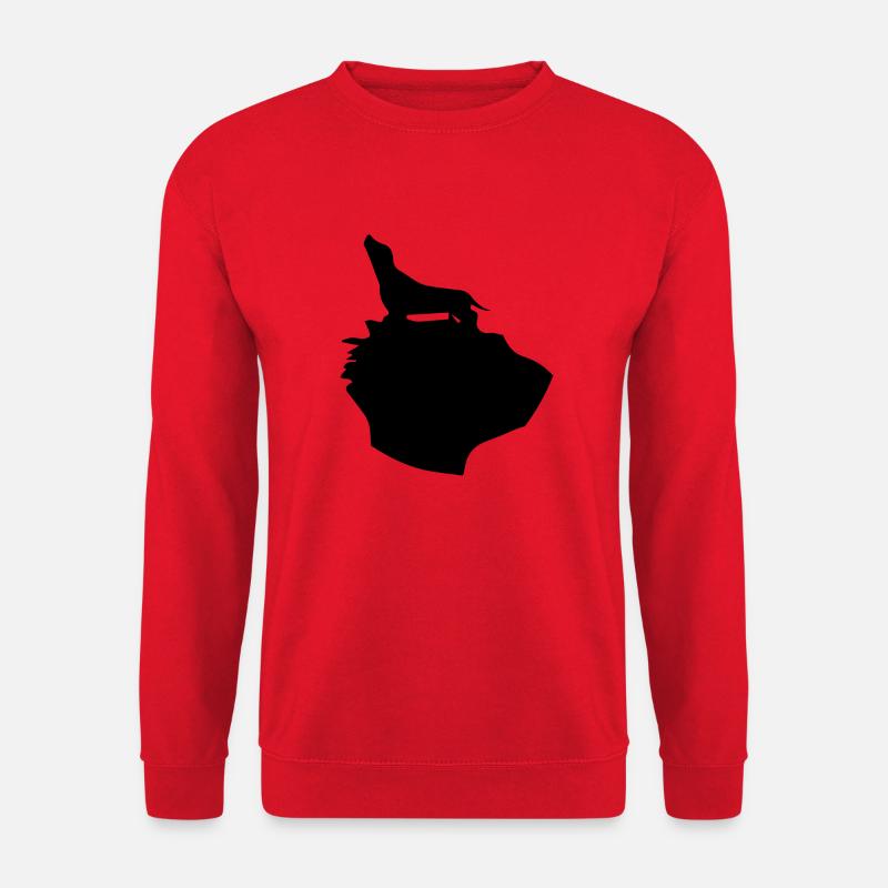 Hund Dog - Unisex Pullover - Rot