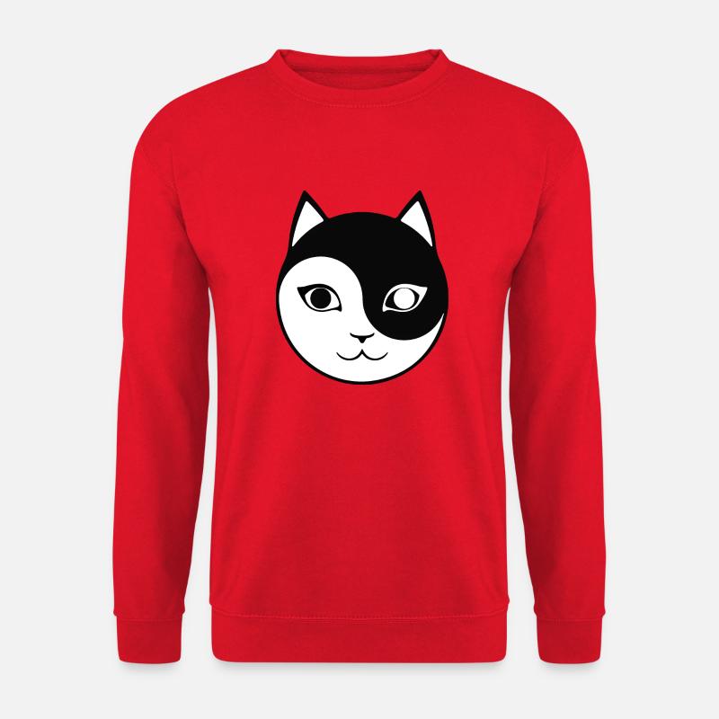 Katze - Unisex Pullover - Rot