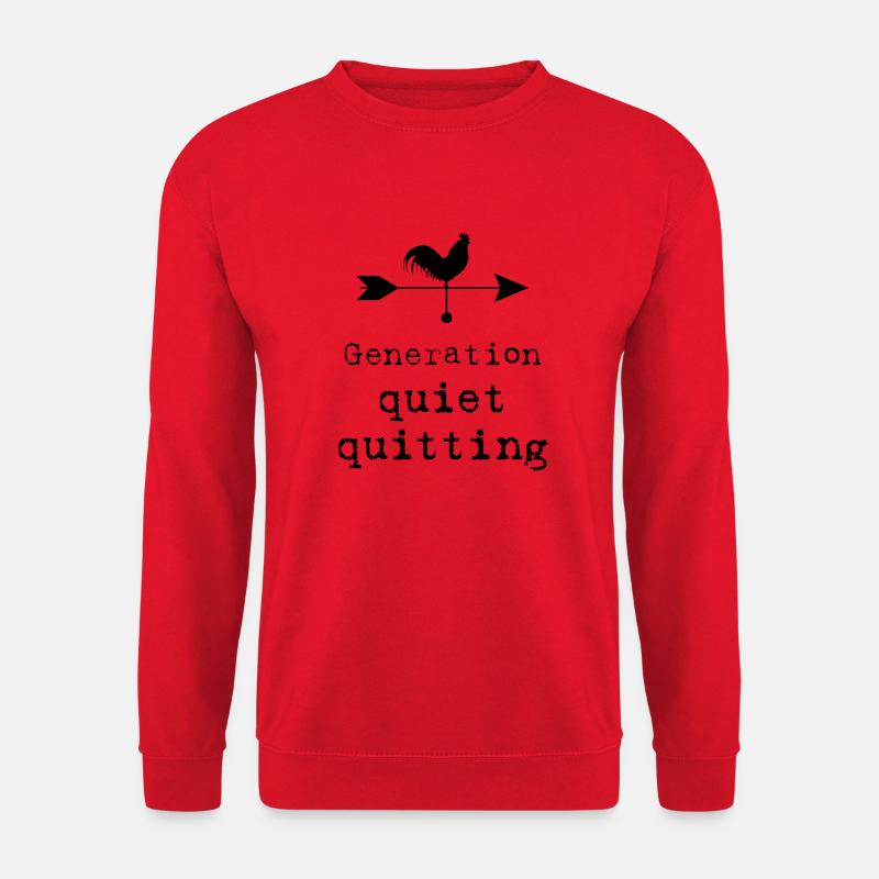 quiet quitting - Unisex Pullover - Rot