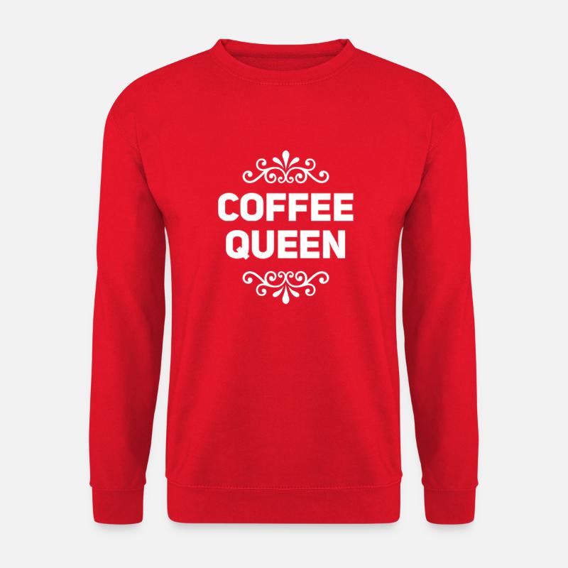 Coffee Queen saying - Unisex Sweatshirt - red