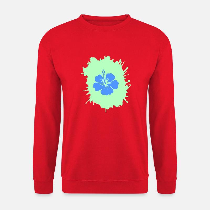 hibiskus klecks - Unisex Pullover - Rot