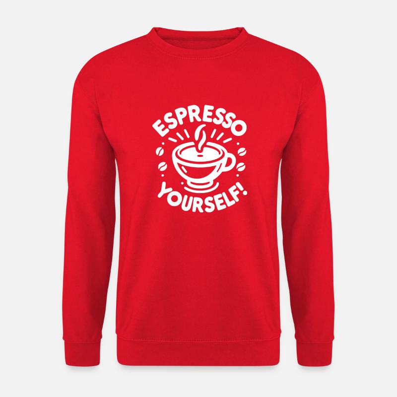 Espresso selber machen! - Unisex Pullover - Rot