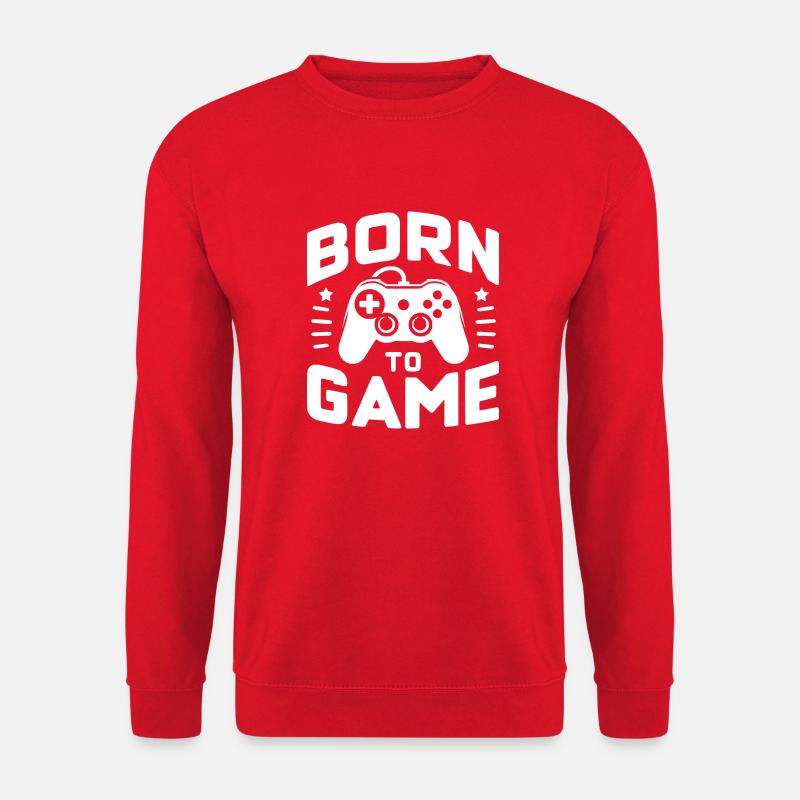 Né pour le jeu - Sweat-shirt Unisexe - rouge