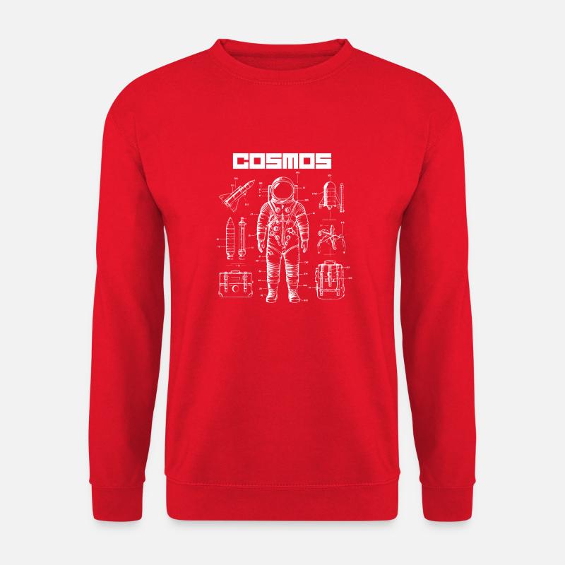 Astronaut im Kosmos Design - Unisex Pullover - Rot