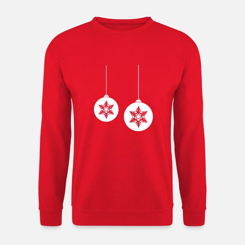 Weihnachtskugel stern 2 - Unisex Pullover - Rot