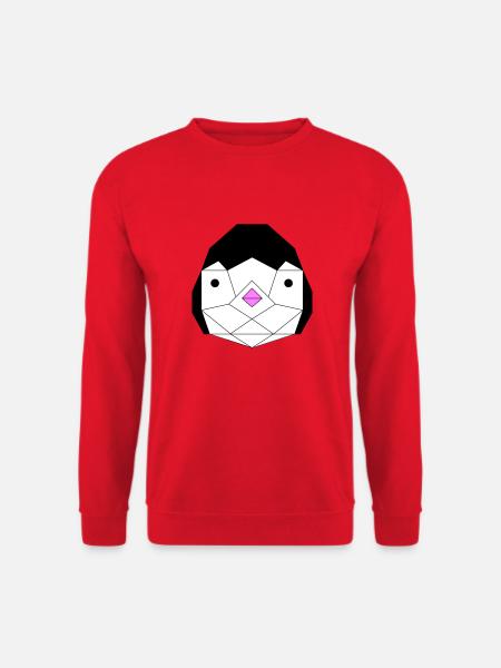 Panda und Pinguin - Unisex Pullover - Rot