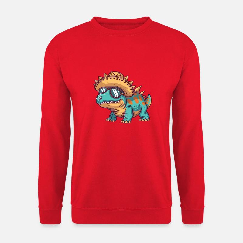Dinosaurier stegosaurus Sombrero - Unisex Pullover - Rot
