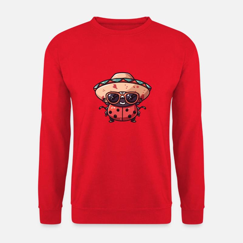 Marienkäfer Sombrero - Unisex Pullover - Rot